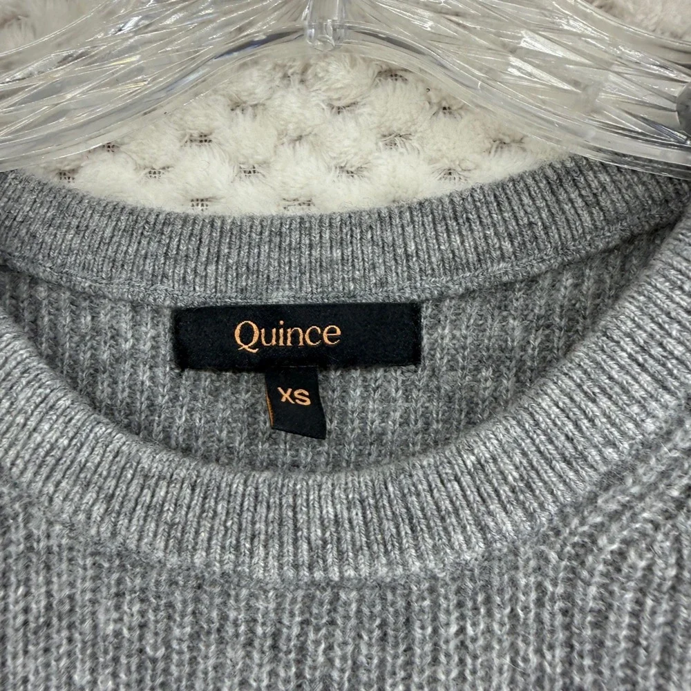 Quince Mongolian Cashmere Sleeveless Midi Sweater Dress Womens XS Heather Grey